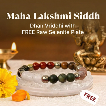 Maha Lakshmi Siddh Dhan Vriddhi with FREE Raw Selenite Plate