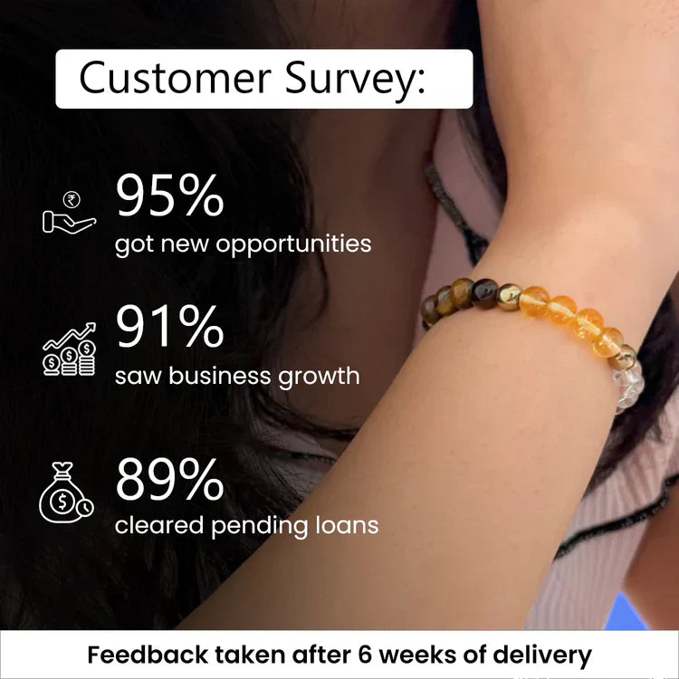 Dhan Yog 6mm Bracelet With Free Raw Selenite Plate